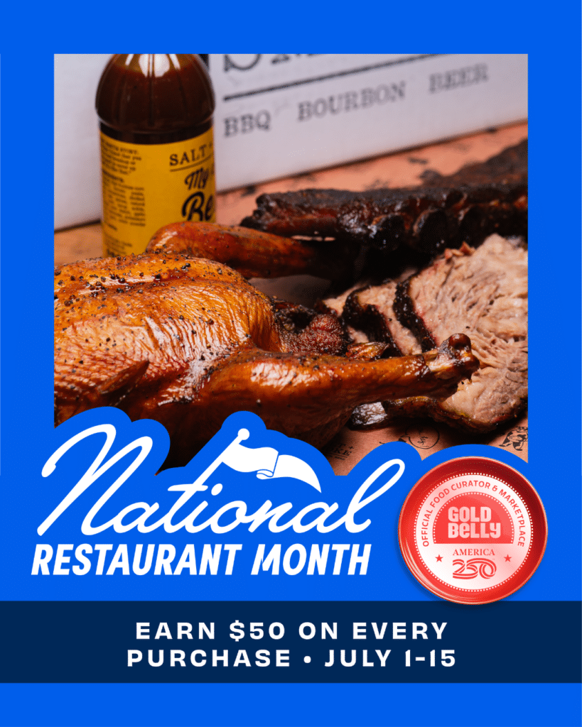 national restaurant month on goldbelly