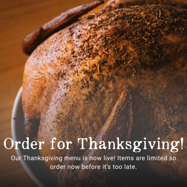 Thanksgiving menu in salt + smoke
