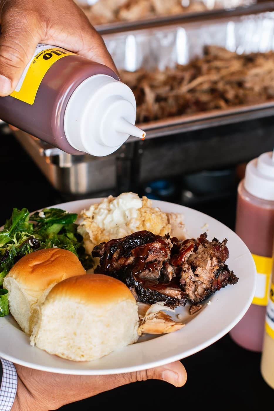 Salt + Smoke catering set up for an event