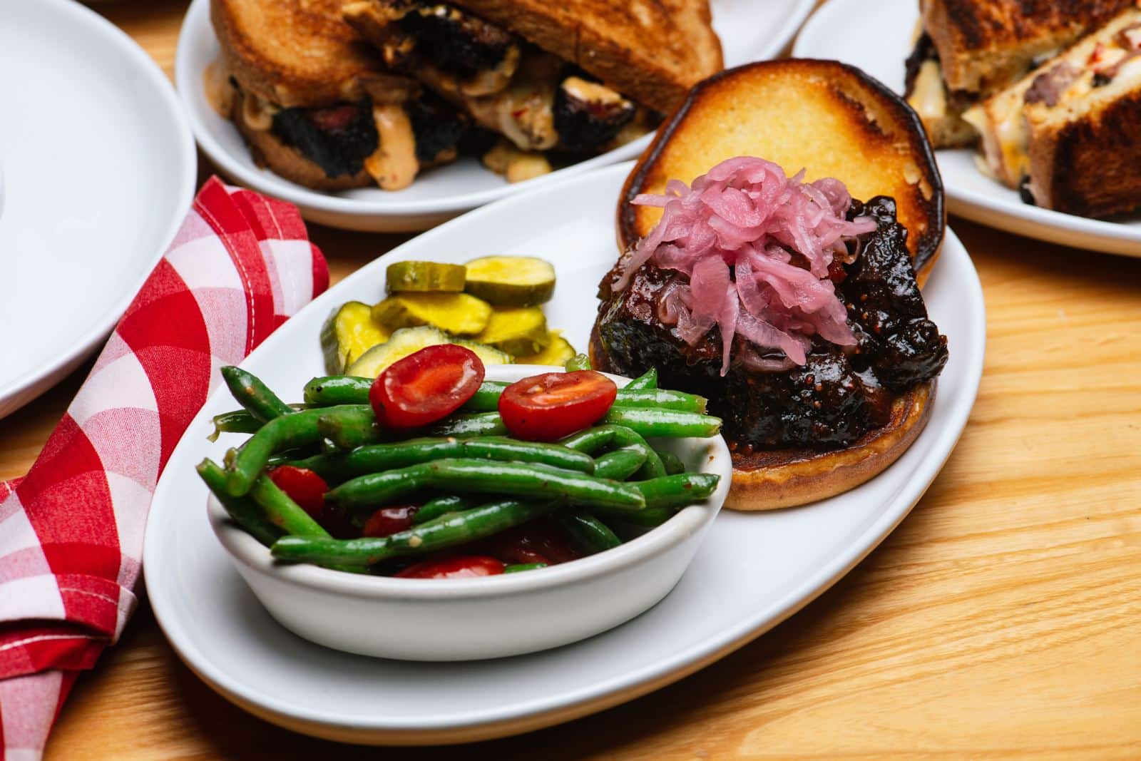 South County 9 A burnt end sandwich on a toasted bun