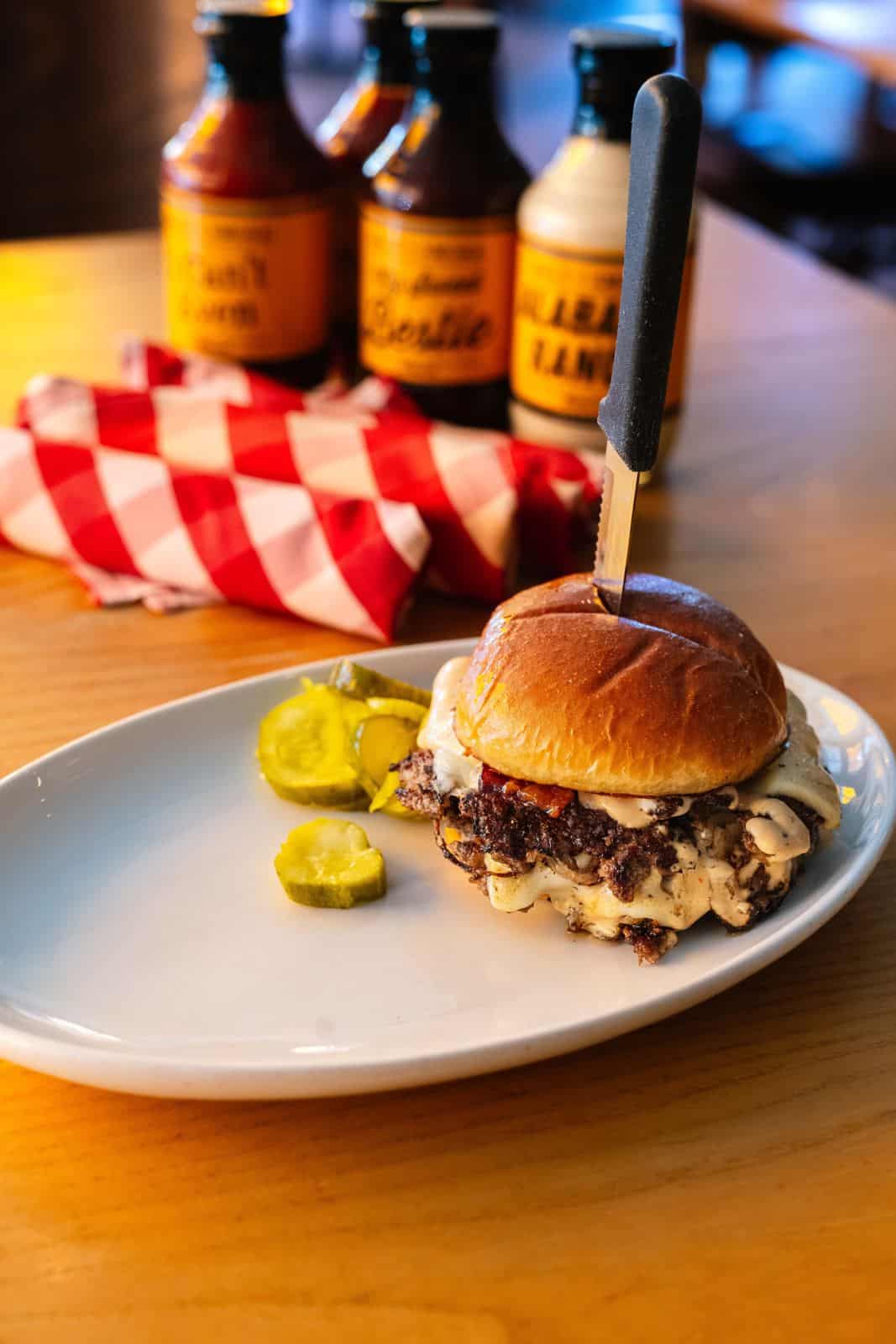 Menu 8 Oklahoma bacon cheeseburger